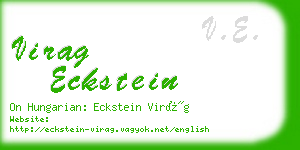 virag eckstein business card